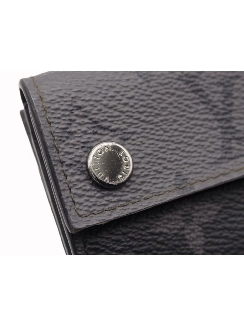 Louis Vuitton Discovery Compact Wallet Trifold Monogram Eclipse Canvas - Picture 9 of 15